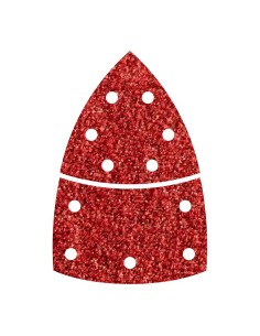 Pack 10 hojas abrasivas adhesivas, 2 piezas para madera/metal grano 40 1811000 wolfcraft