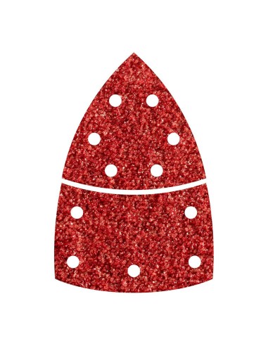 Pack 10 hojas abrasivas adhesivas, 2 piezas para madera/metal grano 40 1811000 wolfcraft