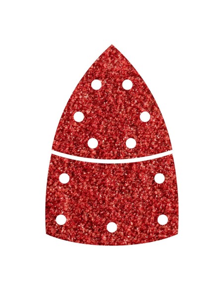 Pack 10 hojas abrasivas adhesivas, 2 piezas para madera/metal grano 40 1811000 wolfcraft