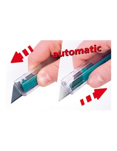 Cúter de seguridad de plástico con cuchilla trapezoidal 4135000 wolfcraft 2