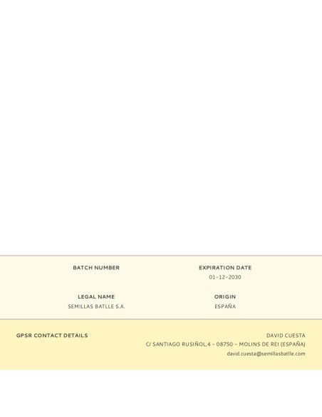 Sobre de semillas de hierba para gatos verdy