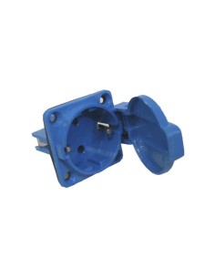 Base empotrar tipo schuko 2p+t azul 16a 230v~ ip44