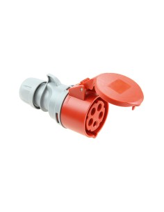 Base aerea cetac 3p+n+t roja 16a 400v~ ip44