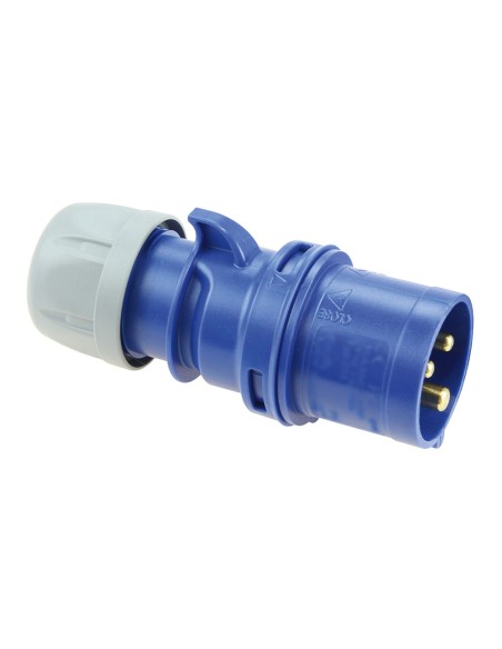 Clavija cetac 2p+t azul 32a 230v~ ip44
