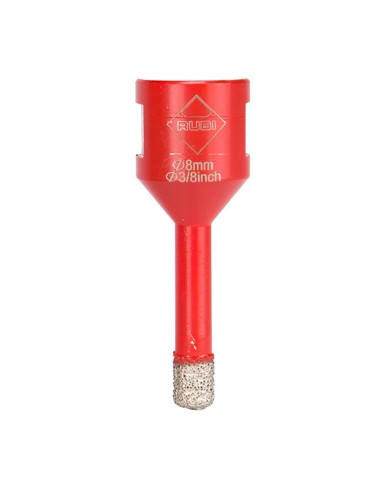 Broca para amoladora drygres ø8mm. 5989 rubi