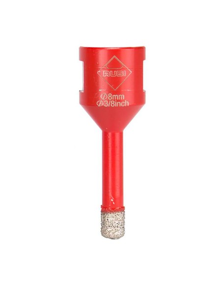 Broca para amoladora drygres ø8mm. 5989 rubi