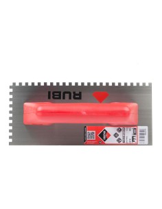 Peine acero 28cm (6x6) mango plástico cerrado 65966 rubi 2