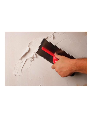 Peine acero 28cm. (6x6) mango plástico abierto...