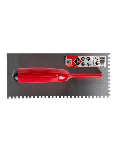 Peine acero 28cm. (6x6) mango plástico abierto...