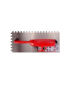 Peine acero 28cm. (8x8) mango plástico abierto 25905 rubi 2