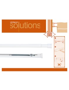 Portavisillo a presion modelo oval force blanco 40-60cm 1 unid. 2