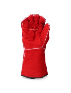 Guante para soldadores piel serraje cosido hilo para-aramida talla 10 2