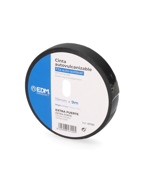 Cinta auto vulcanizable negro 9 m x 19 mm