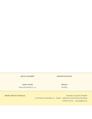 Cerrojo cs88l. acabado latonado. ifam