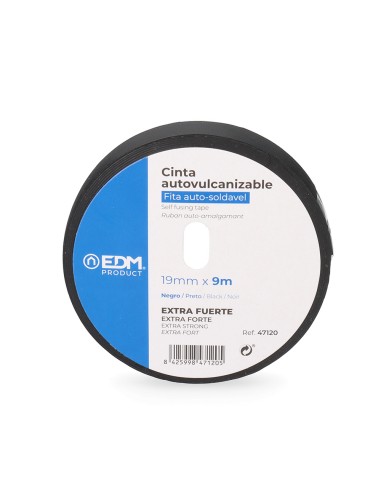 Cinta auto vulcanizable negro 9 m x 19 mm
