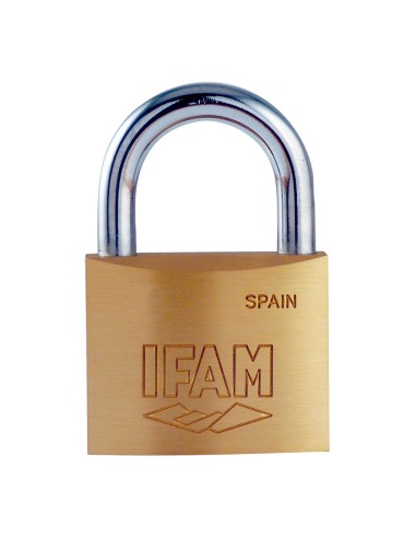 Candado k40. latón. 40mm. con 2 llaves. arco normal. ifam