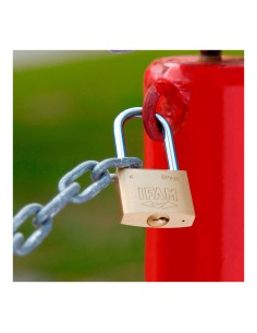 Candado k40. latón. 40mm. con 2 llaves. arco normal. ifam 2