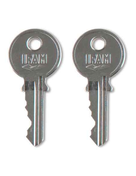 Candado k40. latón. 40mm. con 2 llaves. arco normal. ifam