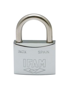 Candado inox. 60 inoxidable 60mm con 2 llaves. arco normal. ifam