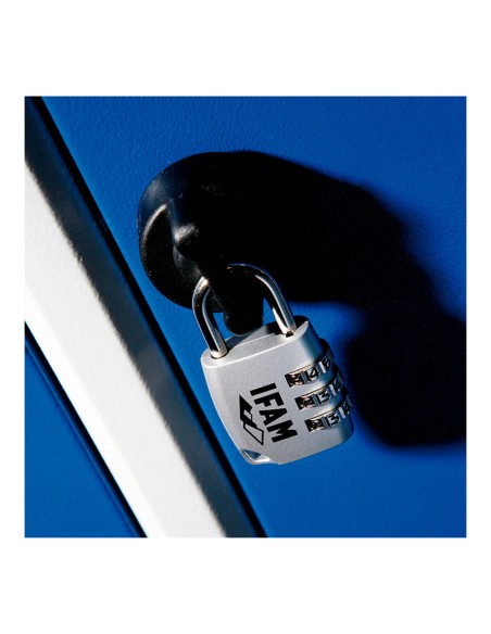 Candado c25s zinc 26mm. arco ø3mm con combinación ifam