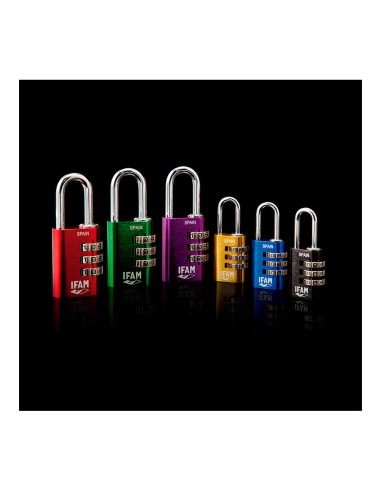 Candado col combi30 violeta 30mm. arco ø5mm....