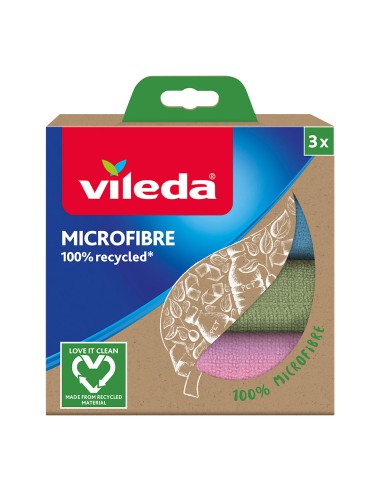 Bayeta microfibra 100% reciclada 3 uds