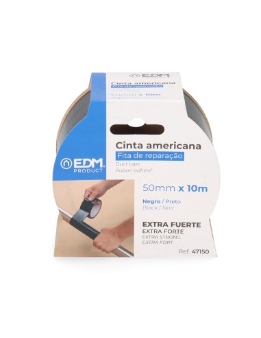 Cinta multiuso americana 10m x 50mm negro