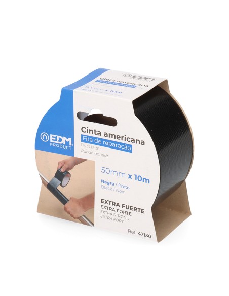 Cinta multiuso americana 10m x 50mm negro