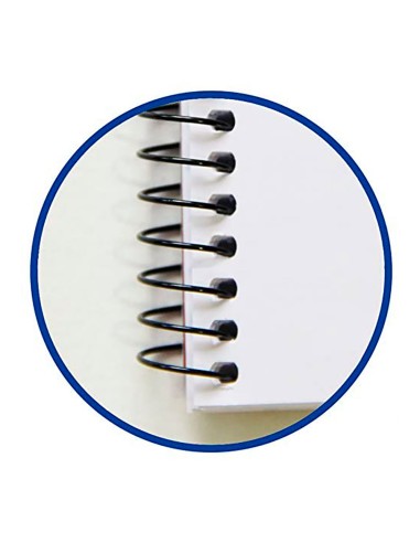 Cuaderno de tapa blanda enri espiral din a5...