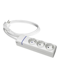 Prolongador con 3 tomas 2p+t, 16 a 250 v de cable h05vv-f 3g 1,5 m.
