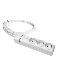 Prolongador con 3 tomas 2p+t, 16a 250v con interruptor luminoso, cable 1, 5 m.
