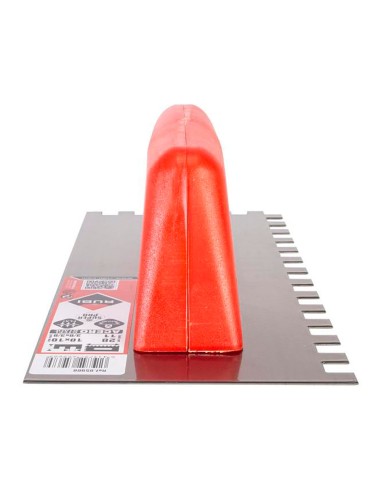 Peine acero 28cm. (10x10) mango plástico...