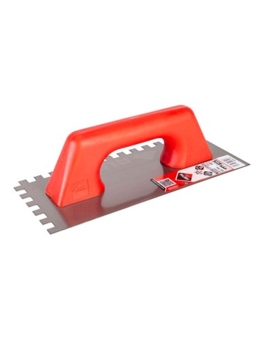 Peine acero 28cm. (10x10) mango plástico...