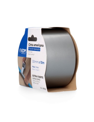Cinta multiuso americana 10m x 50mm plata