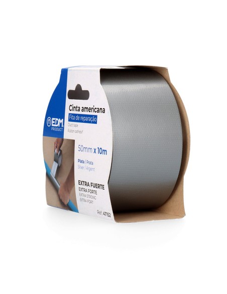 Cinta multiuso americana 10m x 50mm plata