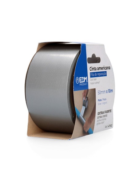 Cinta multiuso americana 10m x 50mm plata