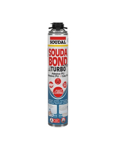 Espuma adhesiva turbo soudabon turbo pistola 750 ml