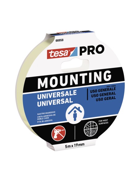 Cinta doble cara mounting pro universal. 5 m x 19 mm