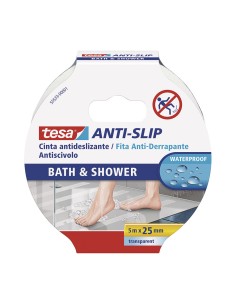 Cinta antideslizante baño y ducha transparente 5 m x 25 mm