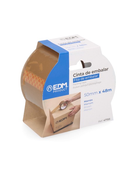 Cinta de embalar marrón 50mm x 48m