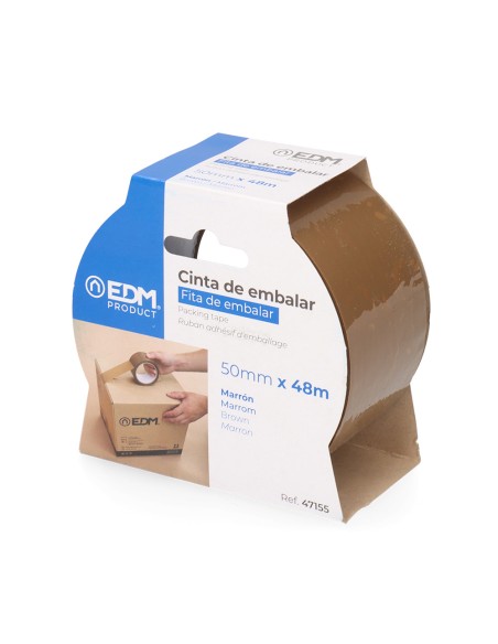 Cinta de embalar marrón 50mm x 48m