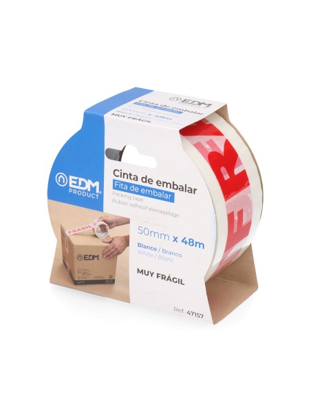 Cinta de embalar "muy frágil" 48 micras 48m x 50mm