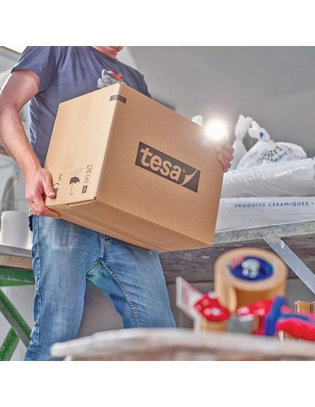 Tesapack paper con filamentos marron 25m x 50mm tesa