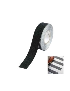 Cinta antideslizante negra 15 m x 25 mm