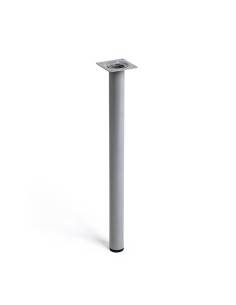 Pata cilíndrica de acero en color cromo mate mod. 401g. dimensiones ø3x40cm 2-401g.400.38 rei