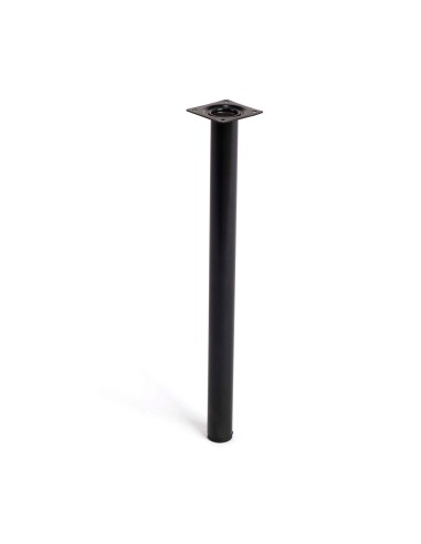 Pata cilíndrica de acero en color negro mod. 401g. dimensiones ø3x40cm 2-401g.400.03 rei