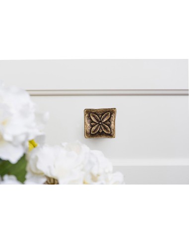 Blister con 4 pomos metálicos para mueble, con...