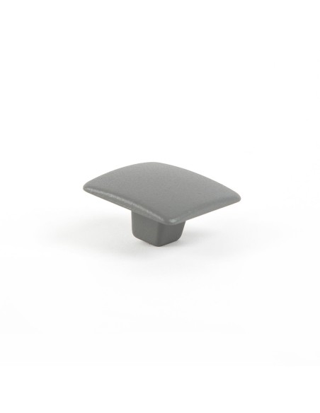 Blister con 4 pomos metálicos para mueble, con acabado aluminio mod. 782 37x37mm rei