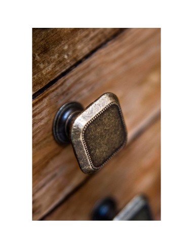 Blister con 4 pomos metálicos para mueble, con...