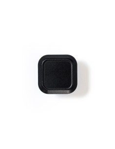 Blister con 4 pomos metálicos para mueble, con acabado negro mate mod. 3120 30x30mm rei 2